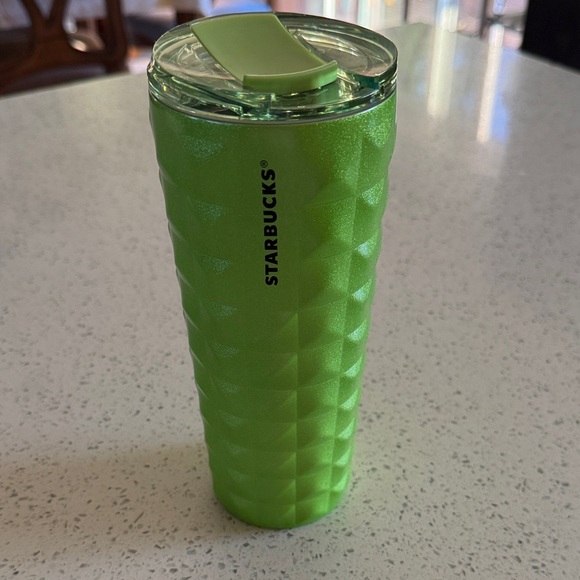 Starbucks Other - Starbucks Lime Green Textured Tumbler